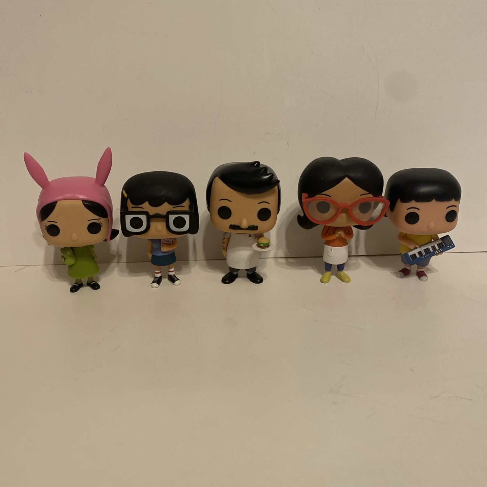 Bob\'s Burgers Funko Pop Lot The Whole Family, 5 Loose Figs. Tina Gene Louise