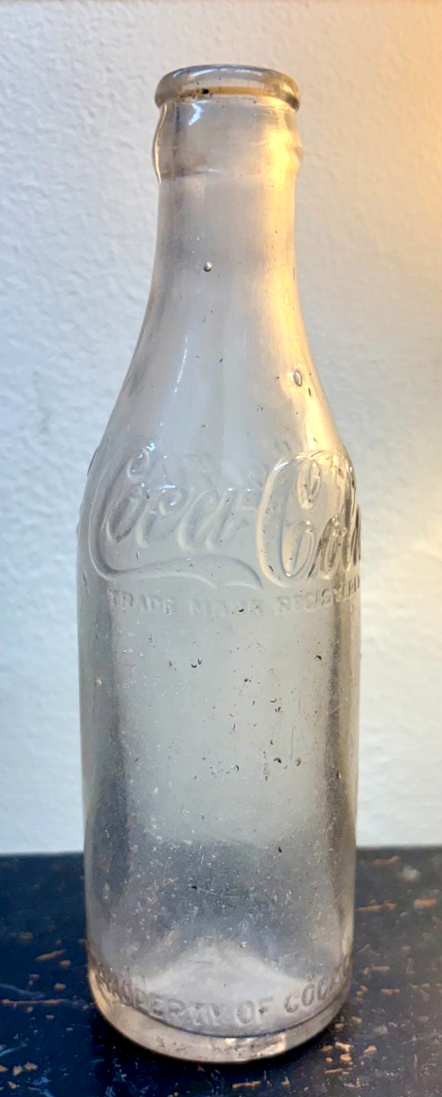Rare Early 1900s Wooodbury Georgia Coca-Cola Bottle Straight Sided Clear