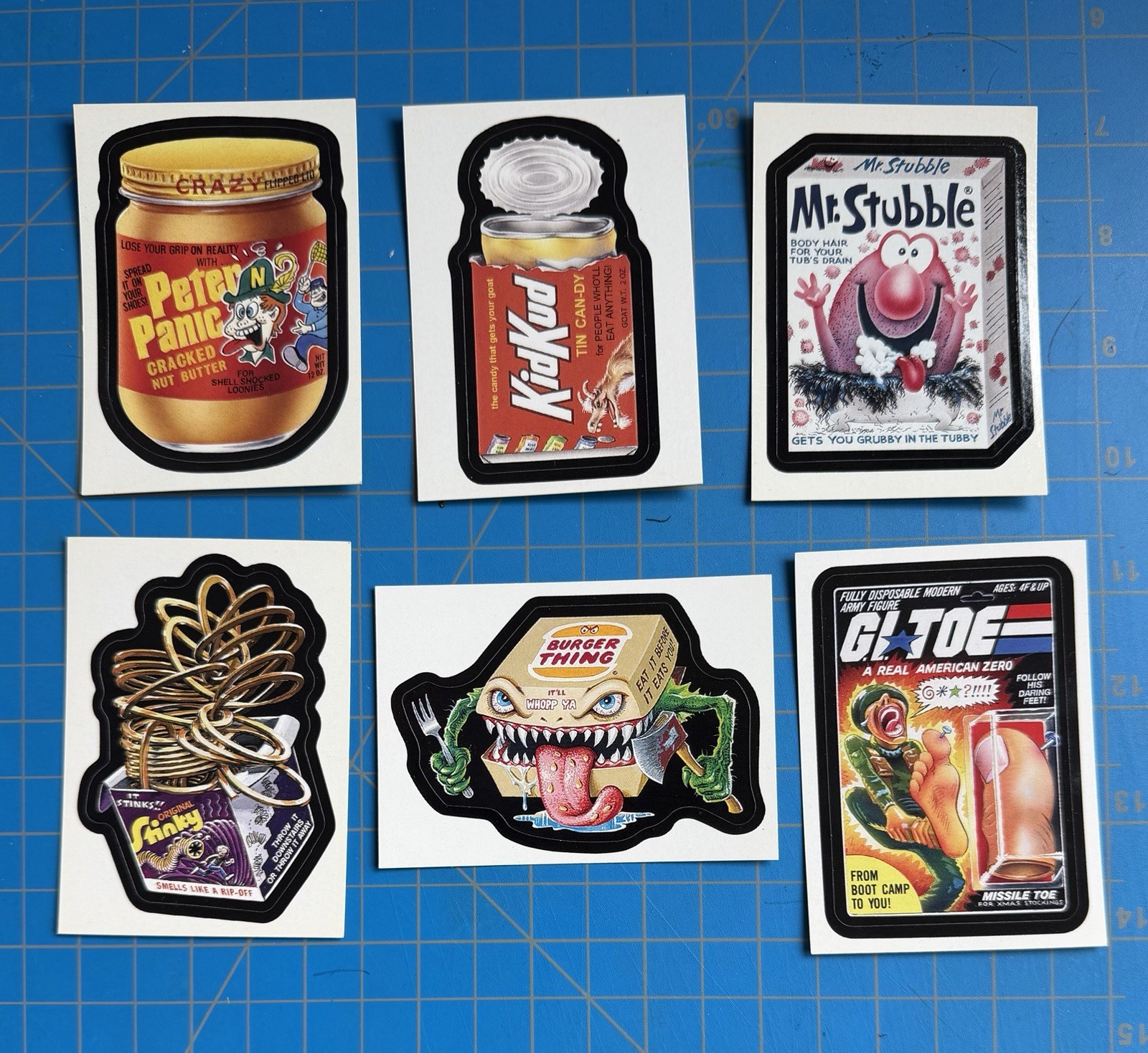 2008 WACKY PACKAGES FLASHBACK SERIES 1 BONUS STICKERS Complete Set 6 of 6