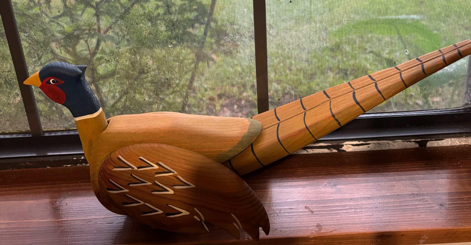 Hand Carved Wood PHEASANT - Boon River Creations, Webster City Iowa 18\