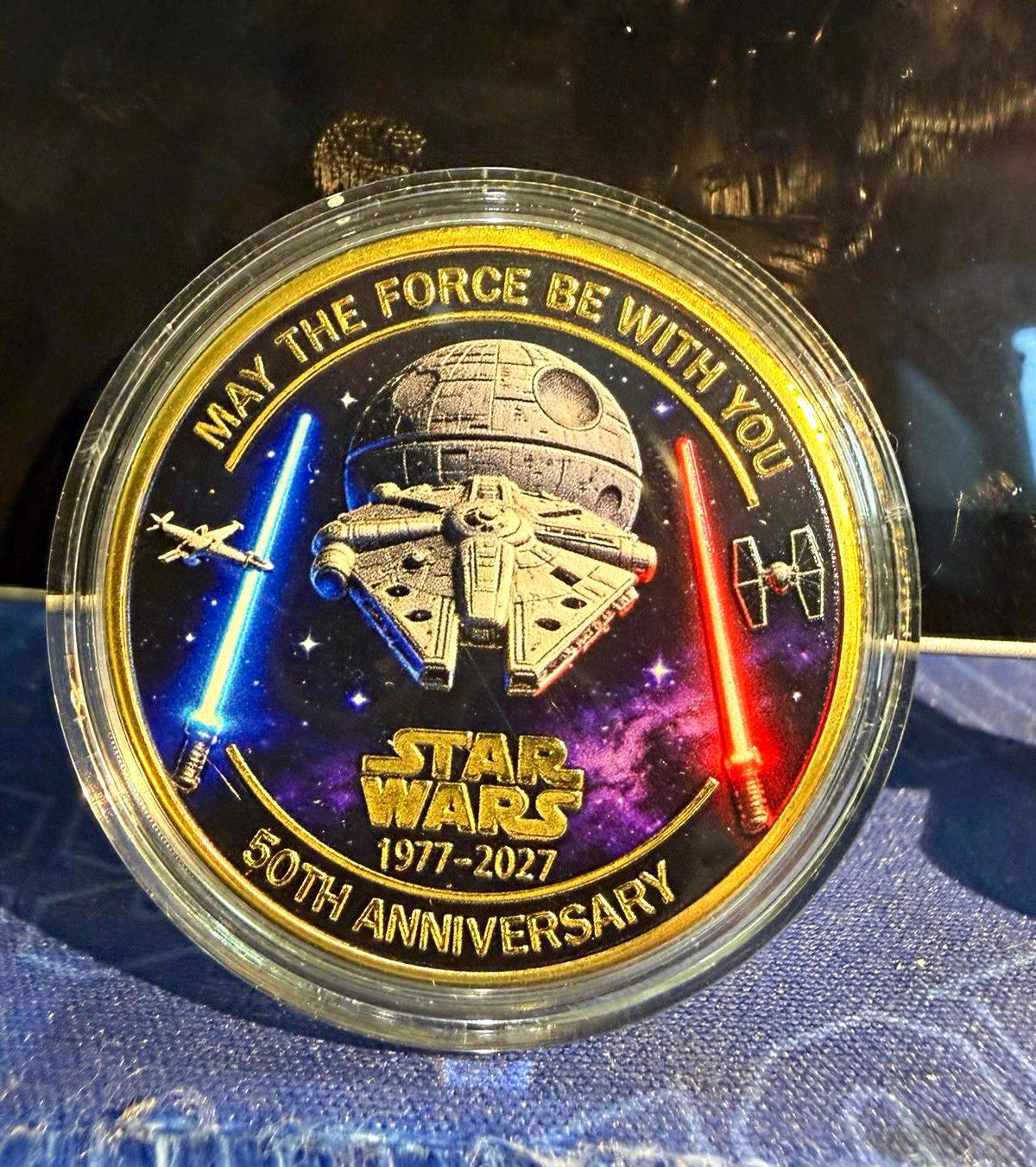 Star Wars 50th Anniversary 1977-2027 Coin/Medallion Darth Vader 2027