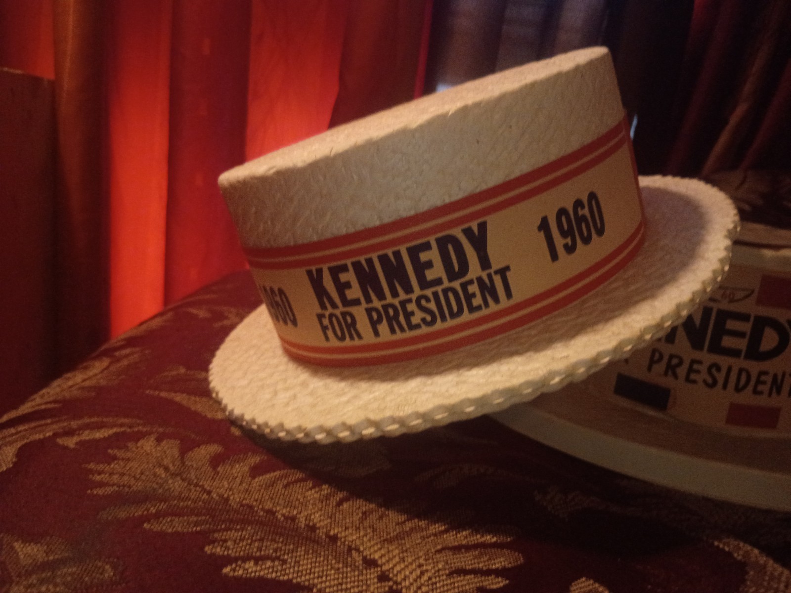 John F Kennedy For President 1960 Styrofoam Hat