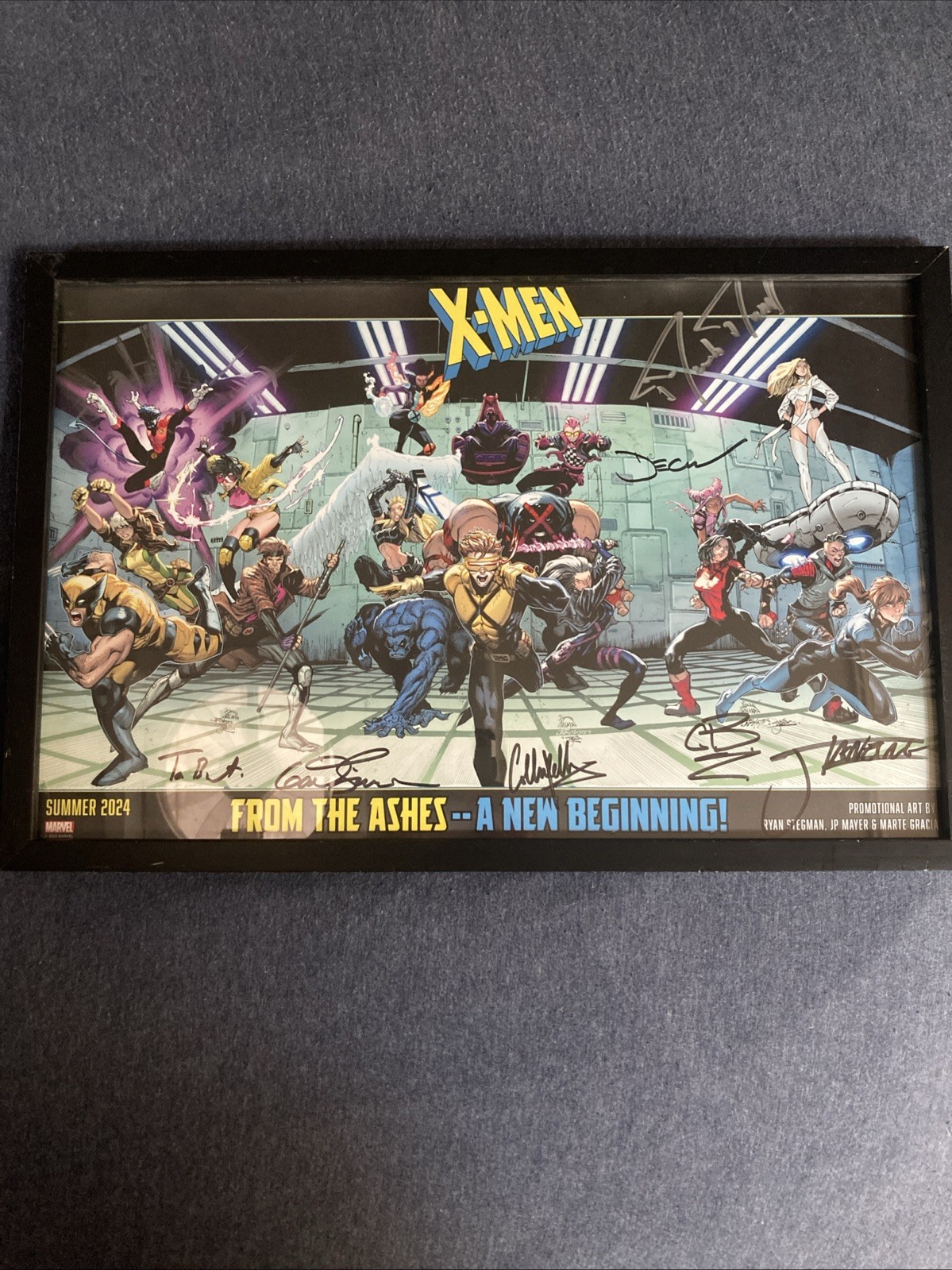 SDCC 2024 Marvel Comics “X-Men: From the Ashes” Poster Signed Gail Simone + More