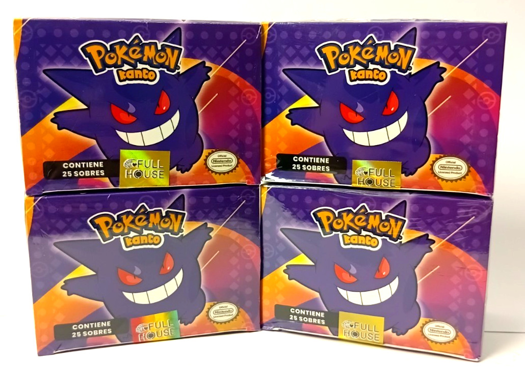 4 BOXES - 2025 POKEMON FH 3 KANTO Gengar Cards - 100 Sealed Packs