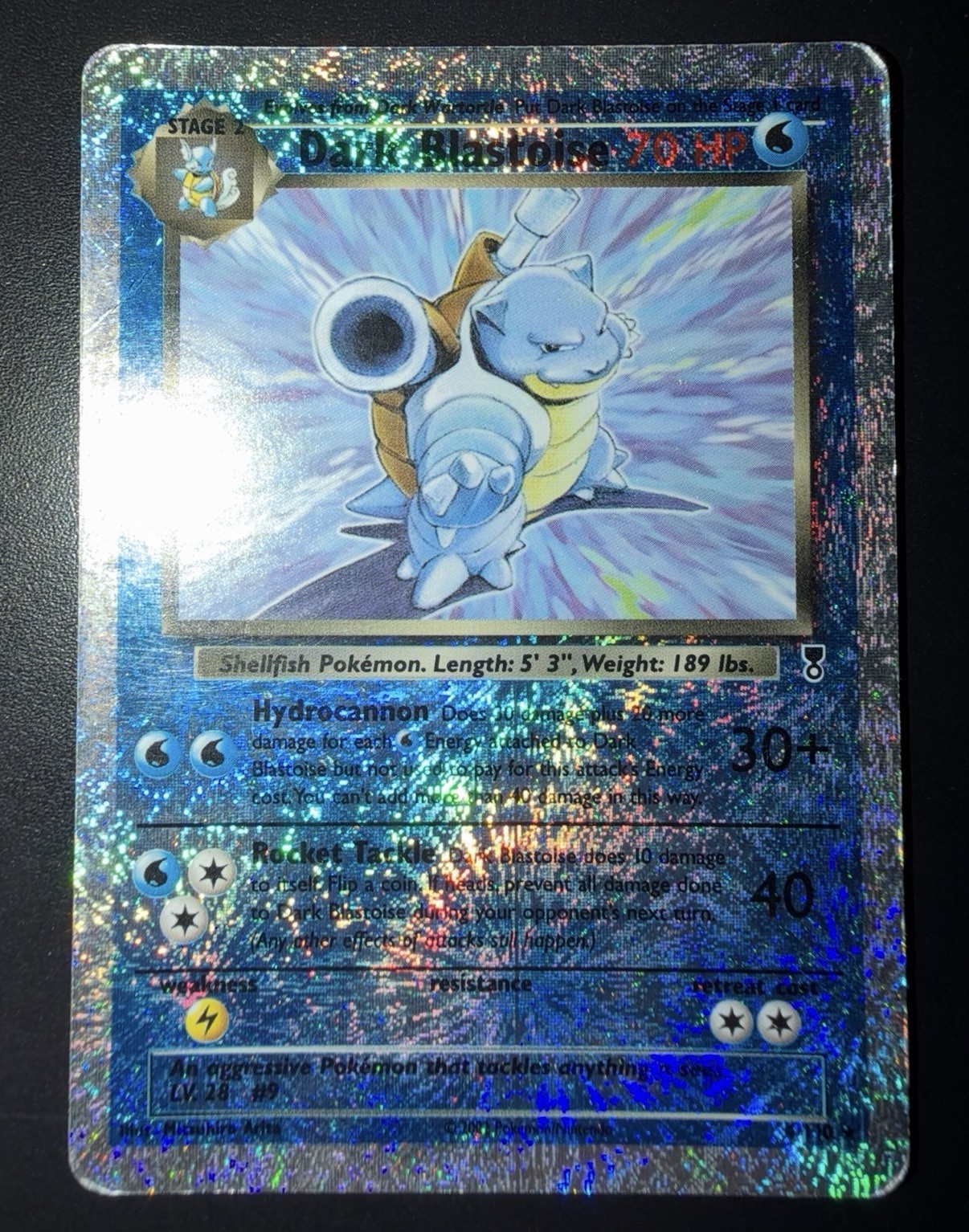 Pokemon TCG Dark Blastoise Reverse Holo Rare Card 4/110 Legendary Collection