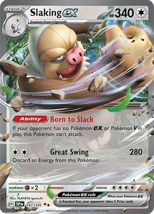 Slaking ex Double Rare Holo SSP 147/191 NM