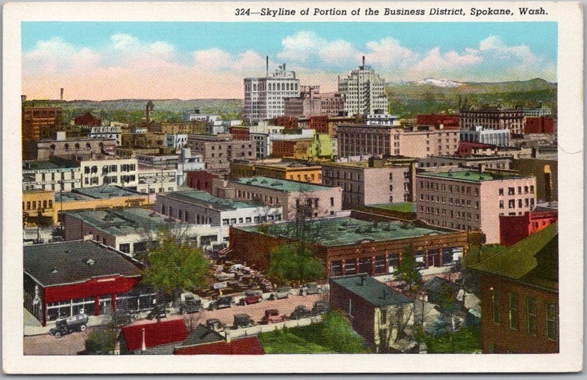 c1930s Spokane, Washington Postcard \