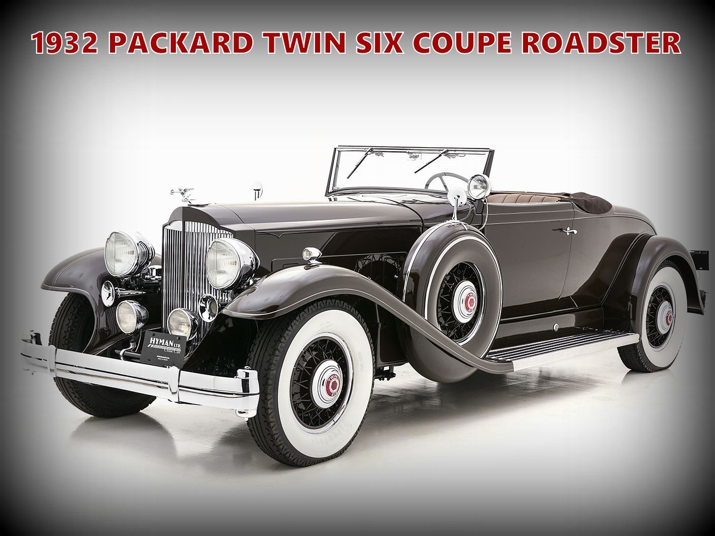 1932 Packard Twin Six Coupe Roadster NEW Metal Sign: 12x16\