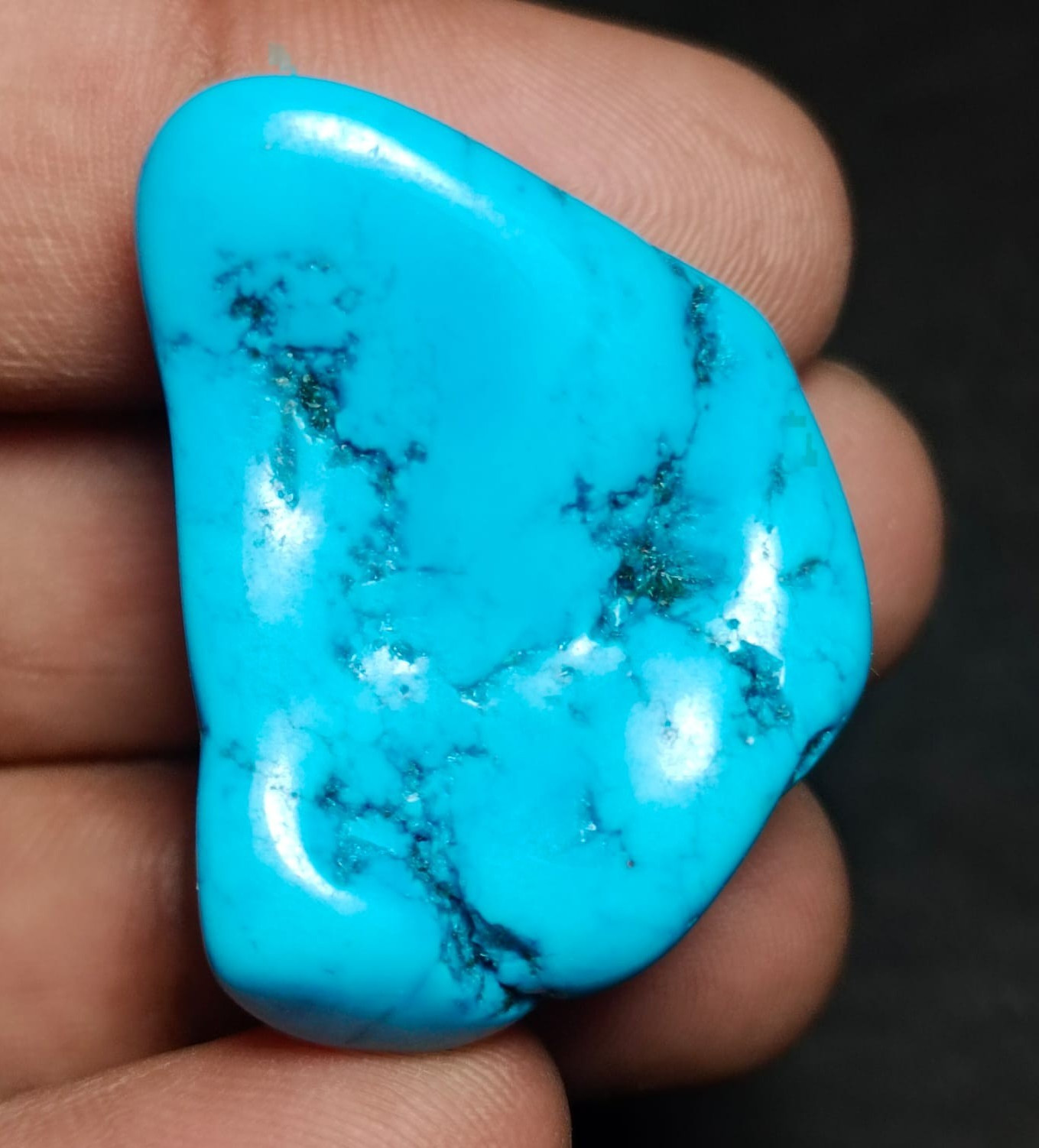 Buy Blue Turquoise Rough Stone Loose Gemstone For jewelry 81 Ct