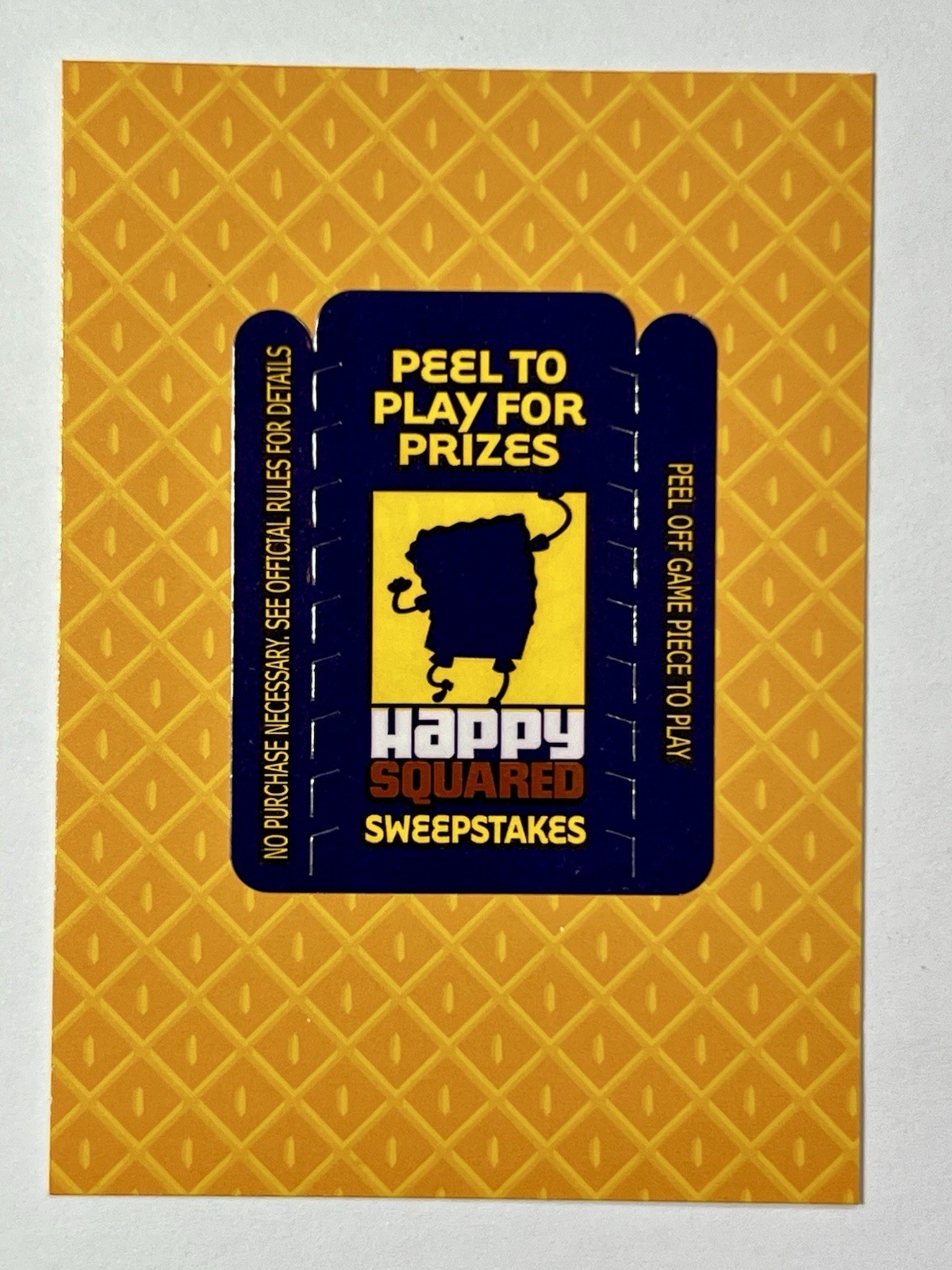 2009 Topps SpongeBob SquarePants Happy Squared Sweepstakes Unpeeled Series 2