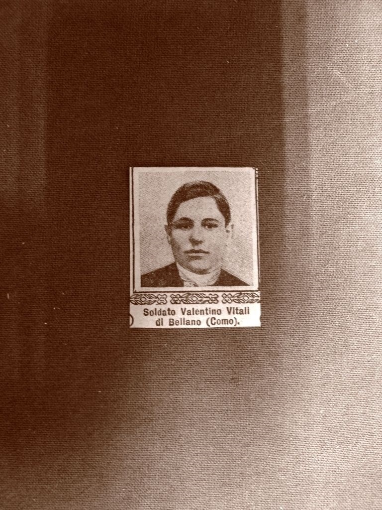 WW1 First World War 1914-1918 Fallen Valentino Vitali di Bellano (Como)