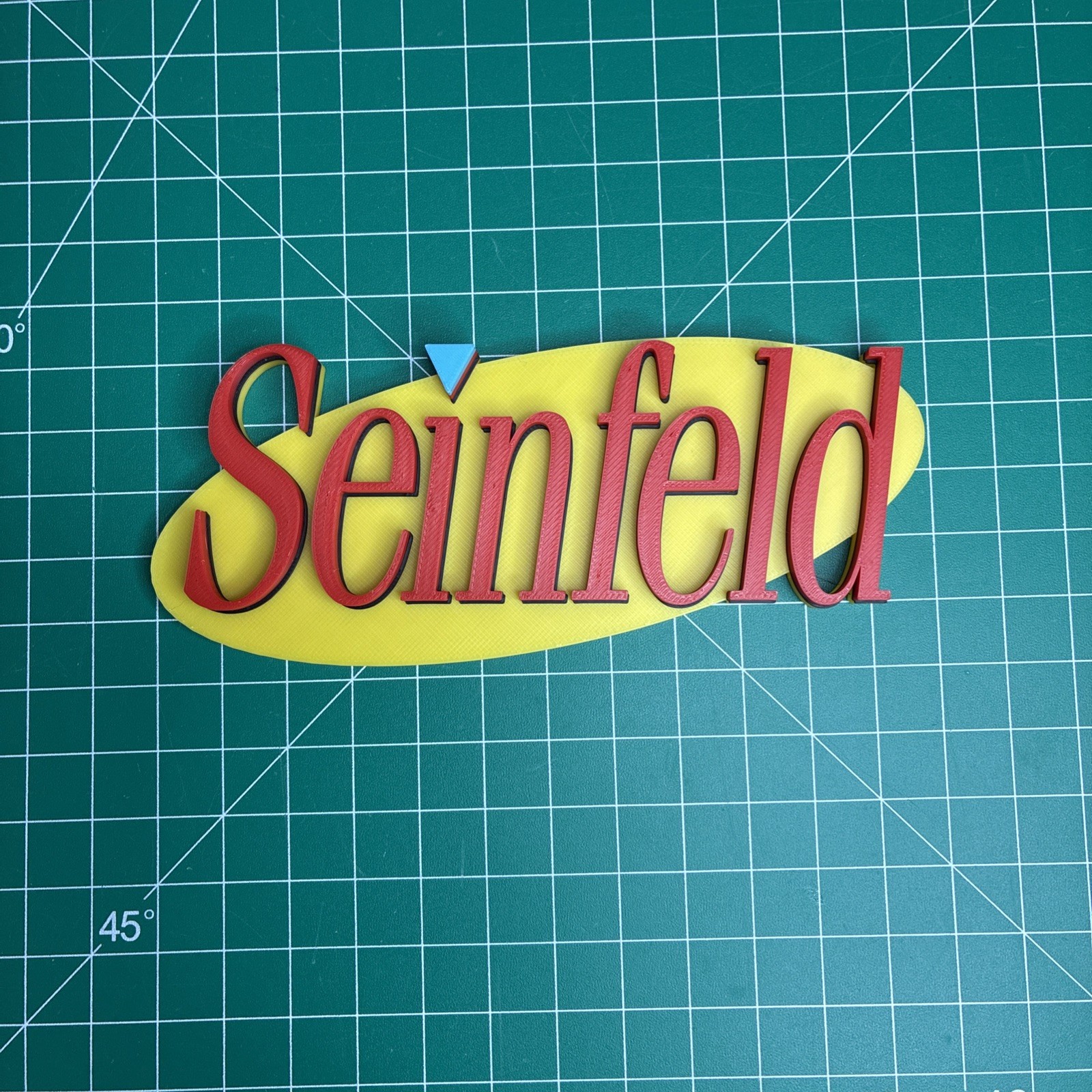 3d Printed Seinfeld Logo Sign Wall Desk Shelf Fan Art