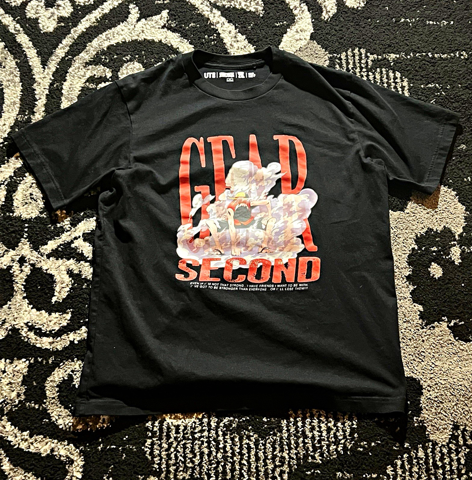 UNIQLO x  UT x One Piece x 25th Anniversary Men’s Black T-Shirt Rare Medium