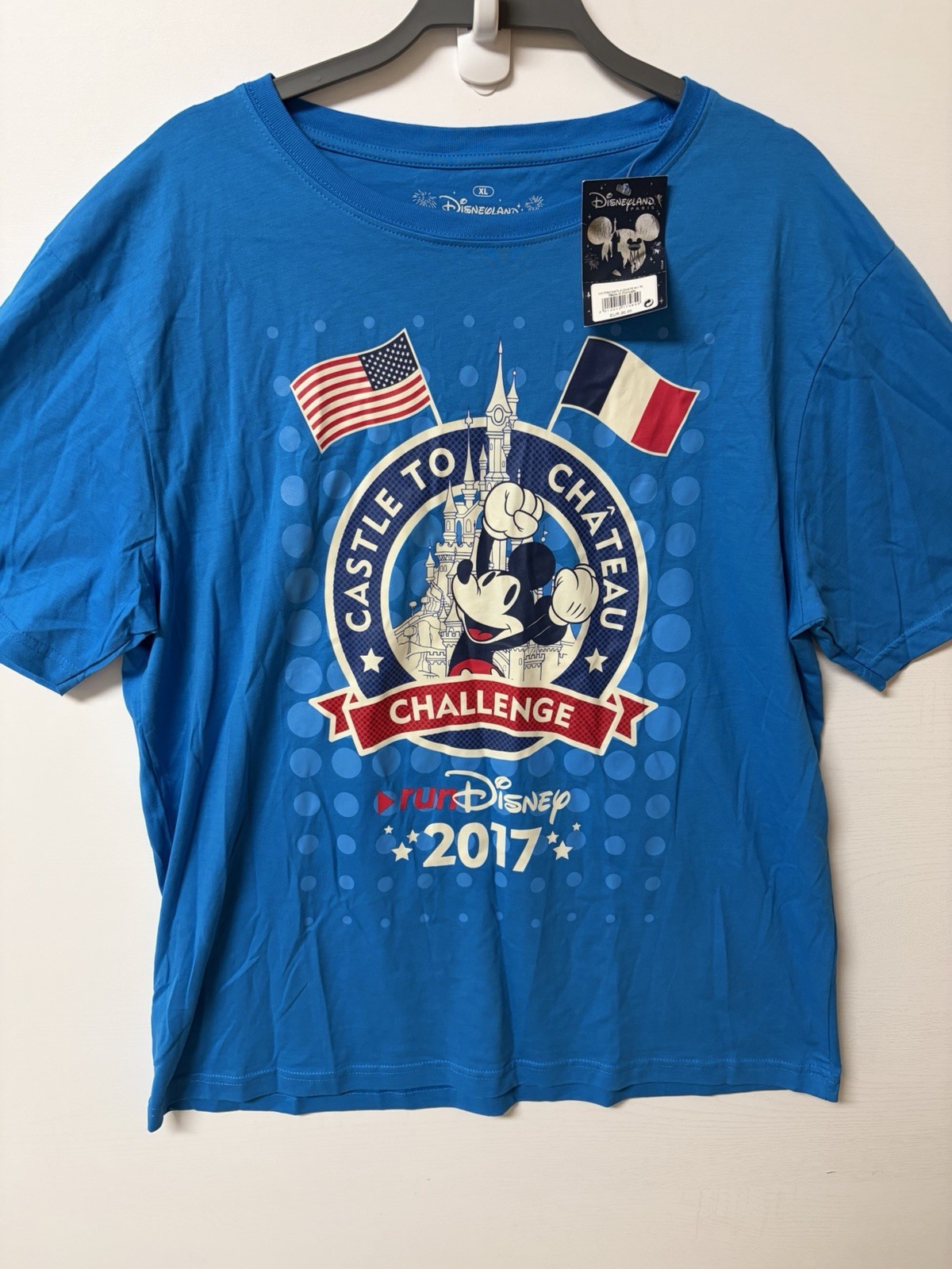 2017 RunDisney Run Disney Disneyland Paris  Castle To Chateau Marathon Shirt