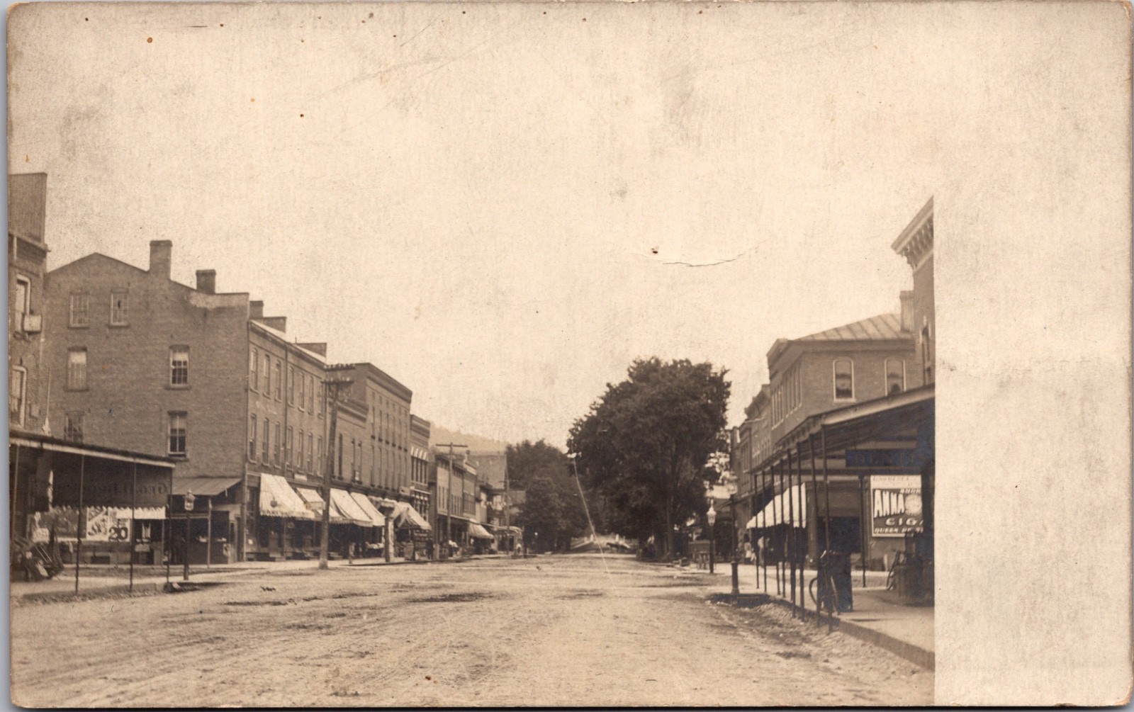 RPPC Main Street Downtown Storefronts Business District Early Town View