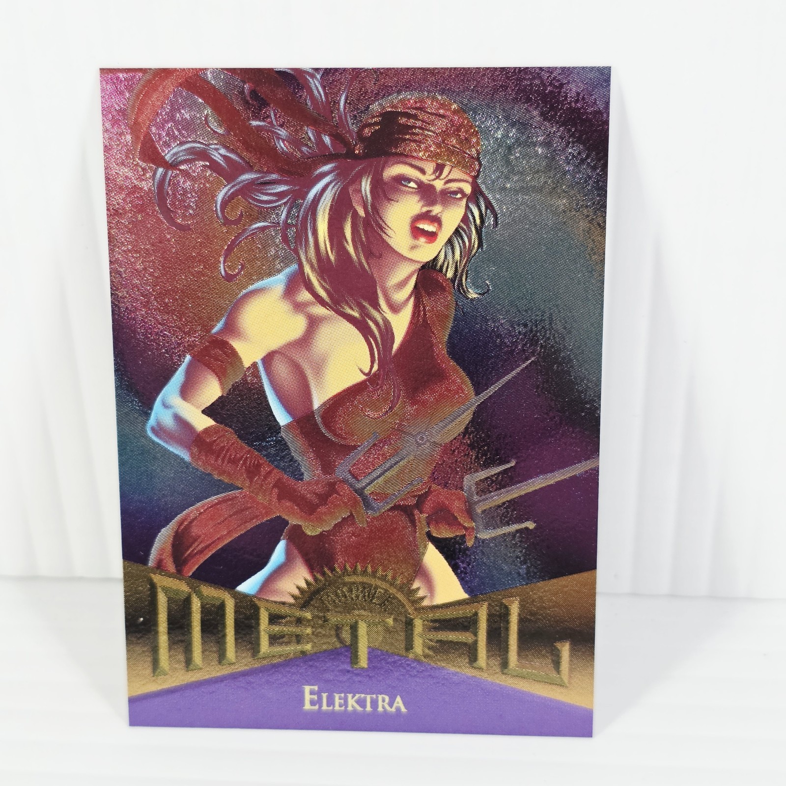 1995 Fleer Marvel Metal #30 - Elektra - Mint Condition 
