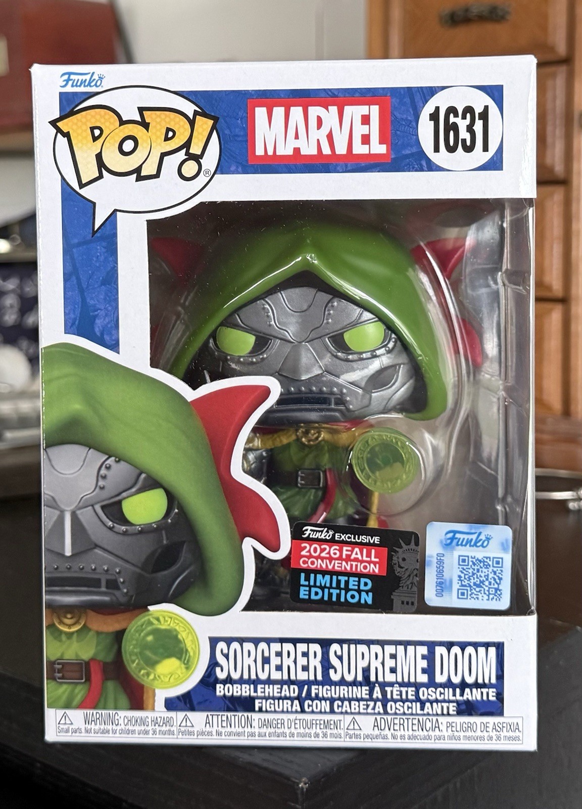 Funko Pop Marvel: SORCERER SUPREME DOOM #1631 NYCC 2026 Shared Exclusive