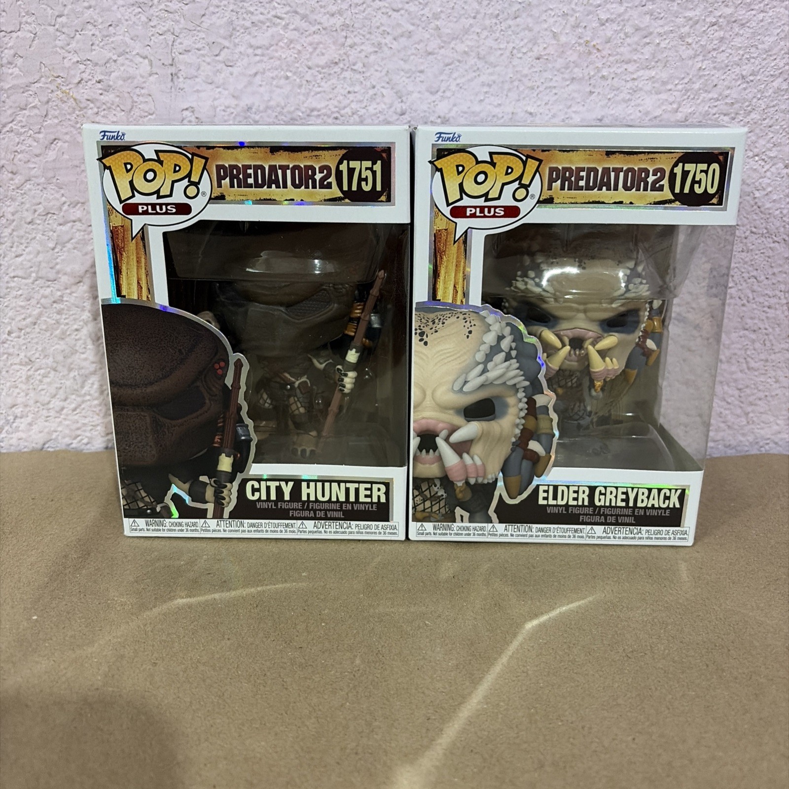 Funko Pop Plus Predator 2- Elder Greyback(#1750), City Hunter(#1751) Set