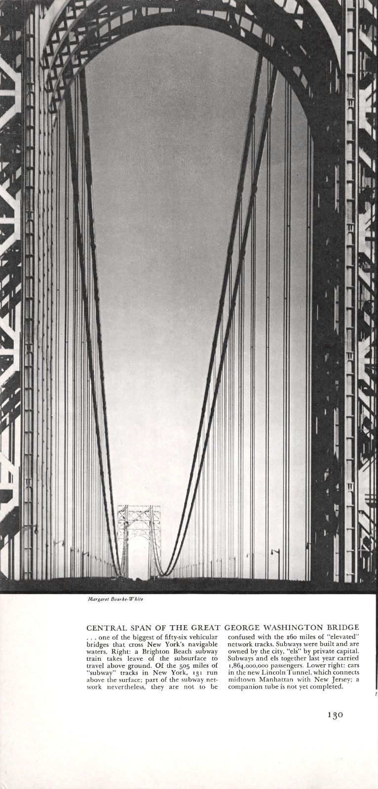 George Washington Bridge Central Span New York City 1939 Vtg Magazine Print Ad