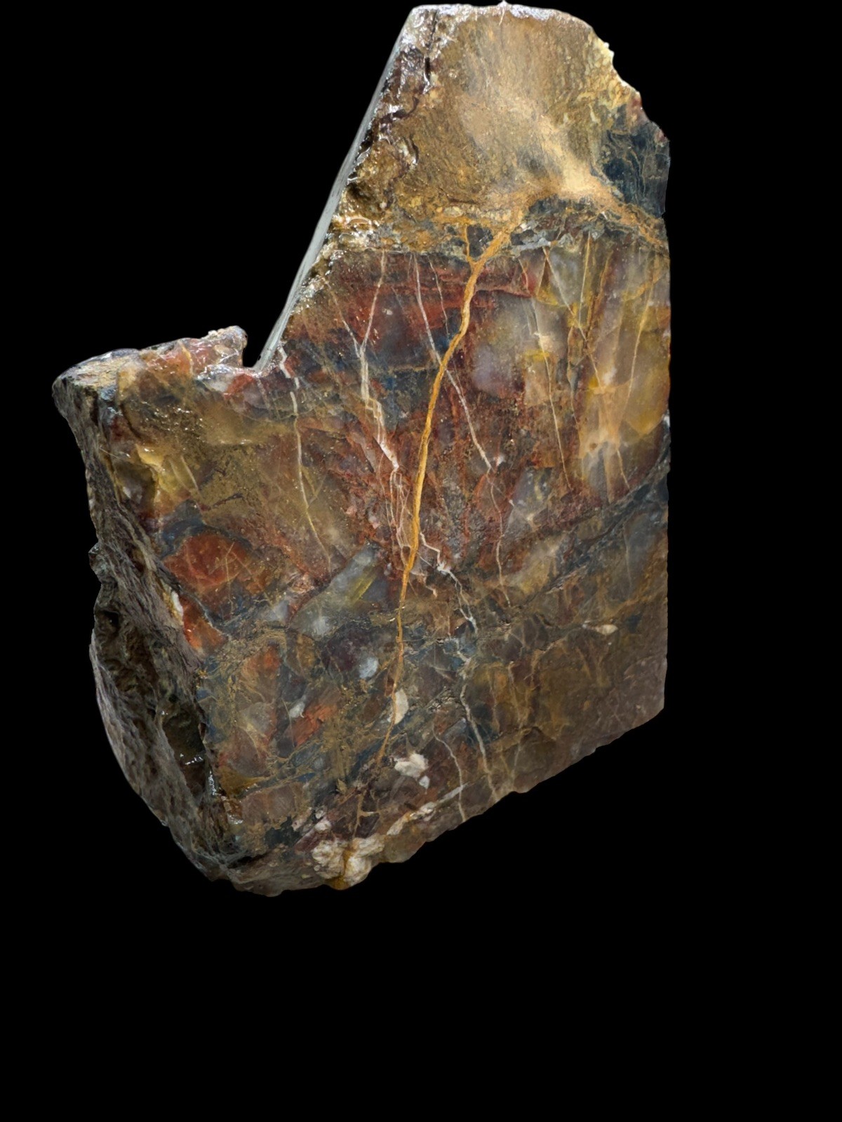 One kilo pietersite rough from china natural golden ,blue and red color 