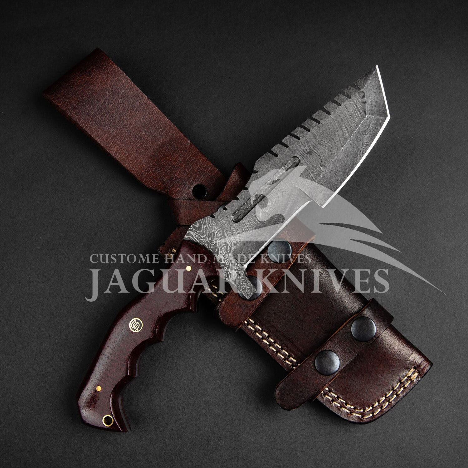 Handmade Damascus Steel Hunting/Tracker Knife - Micarta Handle Best Gift