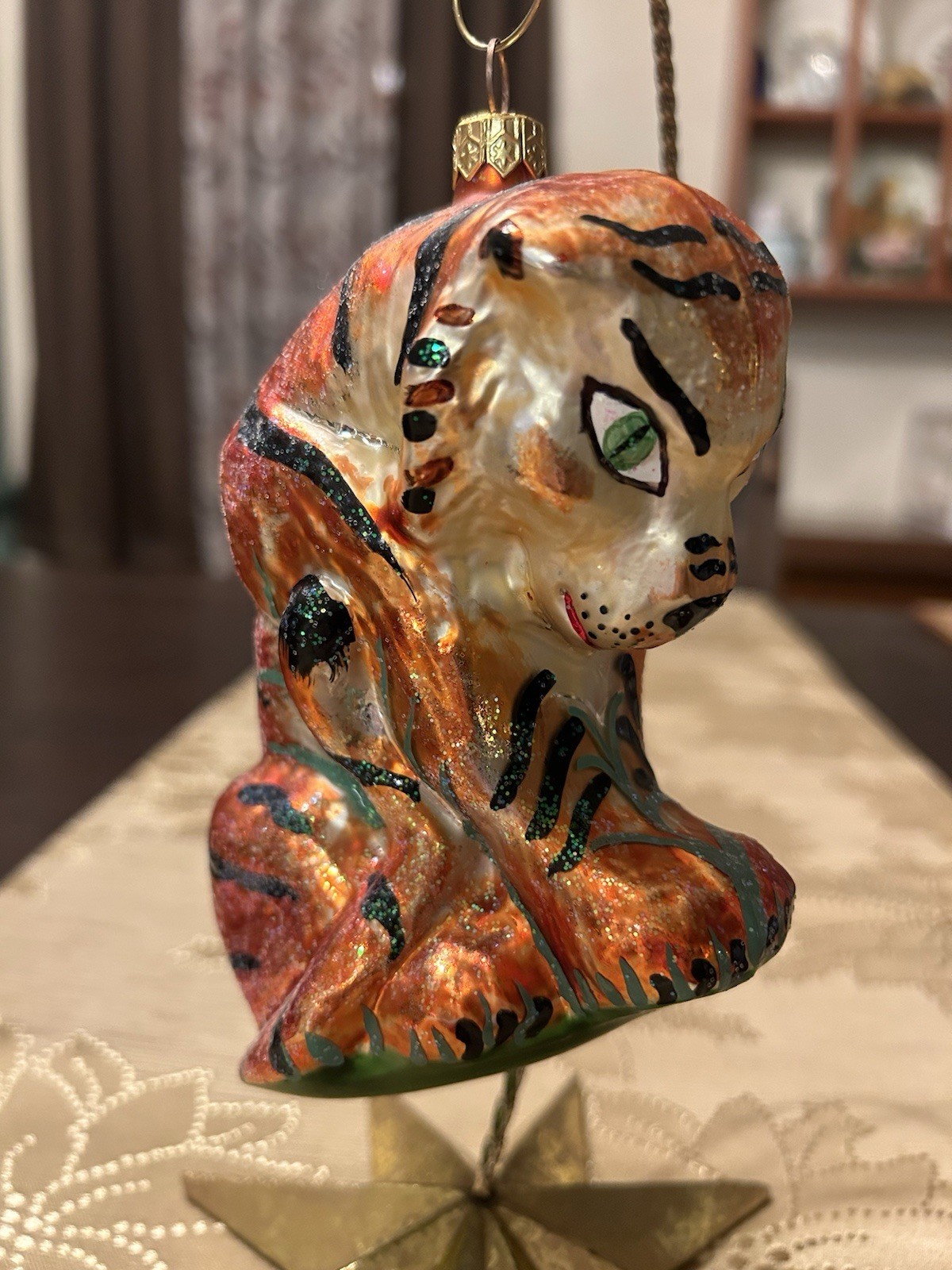 Radko Vintage 1995 Royal Tiger Ornament 