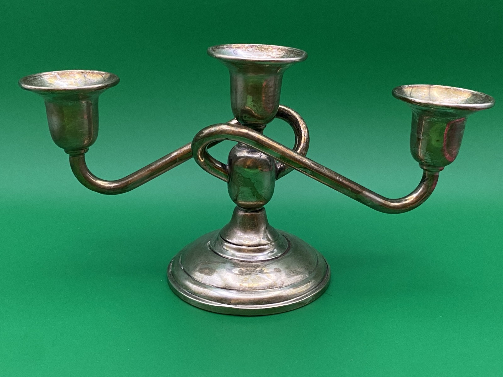 Vintage EL SIL CO ELGIN SILVERSMITH STERLING SILVER CANDLESTICK CANDELABRA HOME 