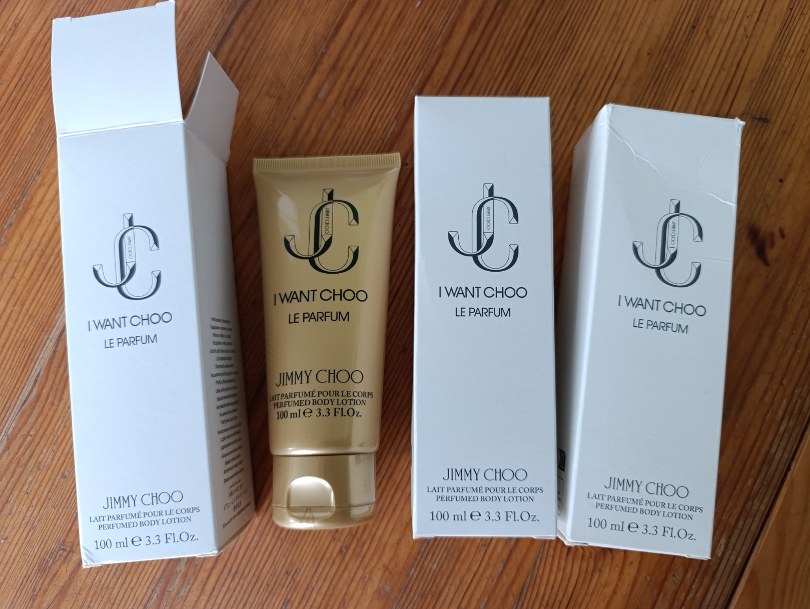 3x Jimmy Choo I Want Choo Le Parfum Body Lotion 100ml Each New