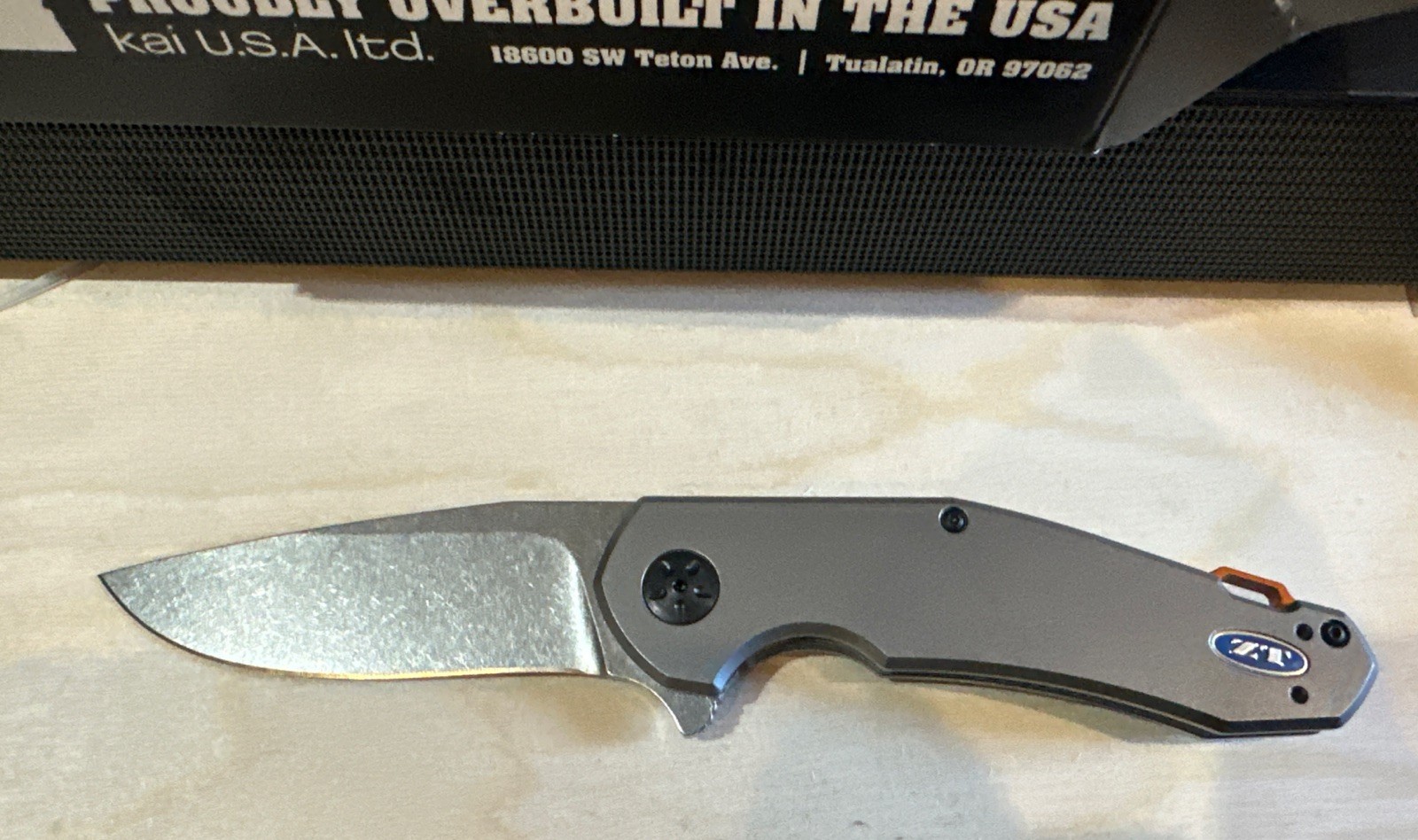 Discontinued Zero Tolerance ZT0220 Anso S35VN TI Flipper New In Box Titanium 