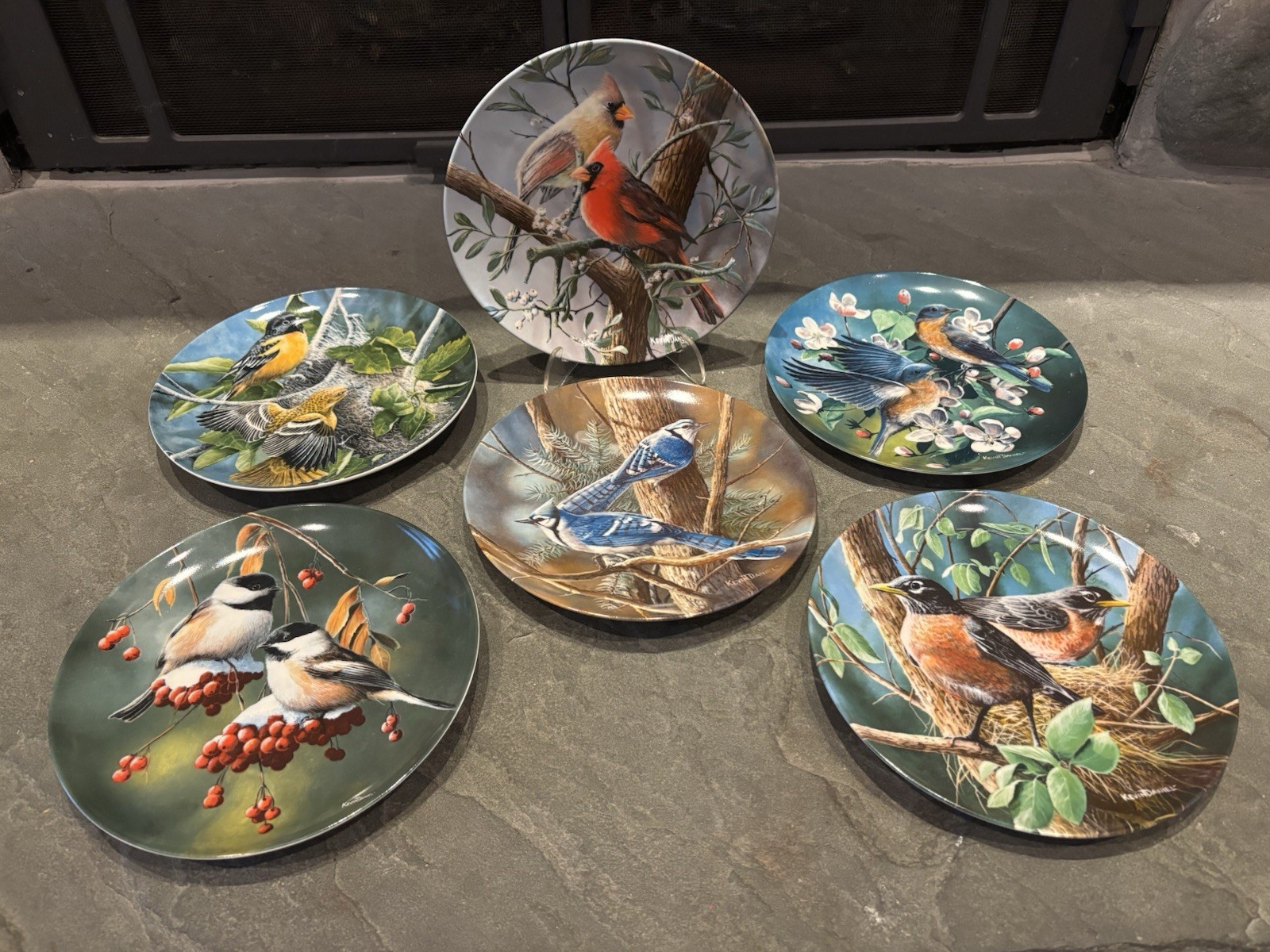 Vintage 1984-1986 Knowles Collectors Plate Collection Set of 6 by Kevin Daniel Vintage 1984-1986 Knowles Collectors Plate Collection Set of 6 by Kevin Daniel