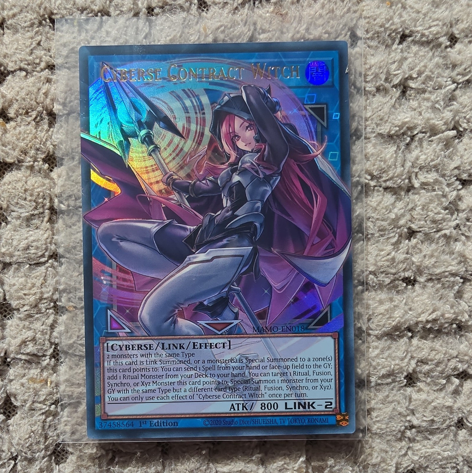 Cyberse Contract Witch Ultra Overframe 1st Edition M/NM MAMO-EN018 Yu-Gi-Oh. Cyberse Contract Witch Ultra Overframe 1st Edition M/NM MAMO-EN018 Yu-Gi-Oh.