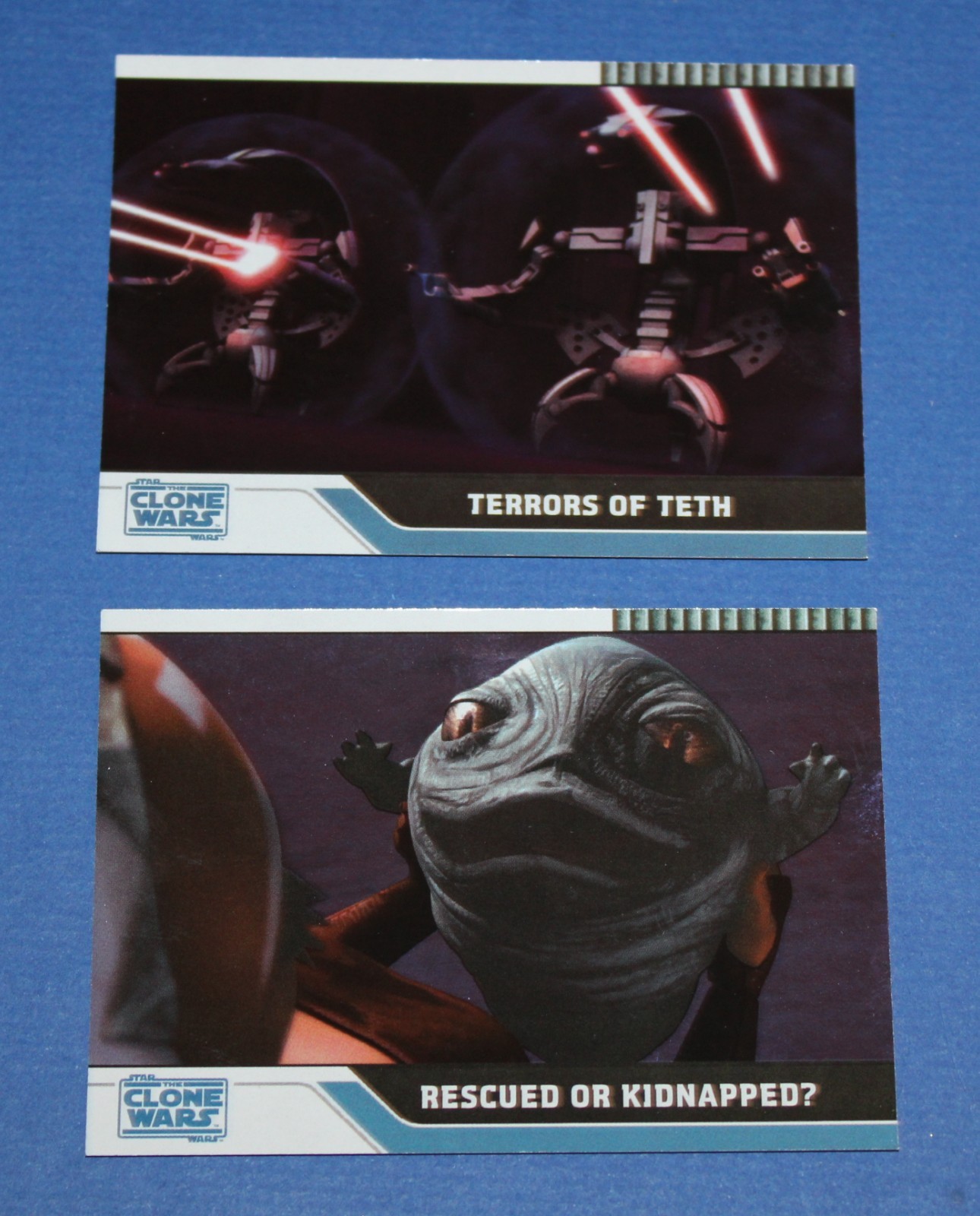 2008 Topps Star Wars Clone Wars Foil Parallels - #60 (138/205), #48 (147/205)