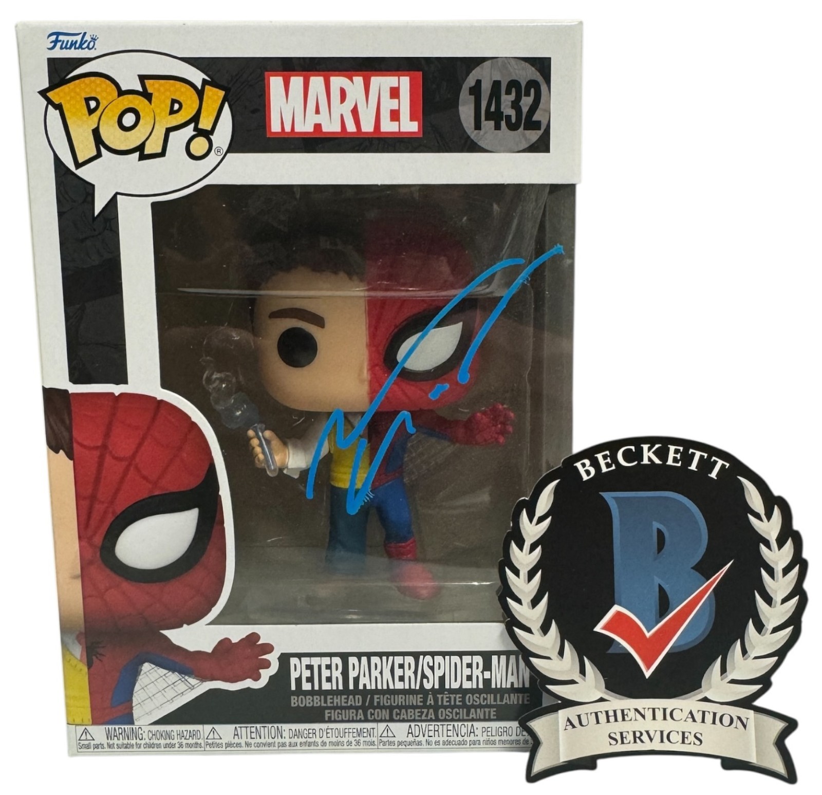 Andrew Garfield Signed Autograph Spider-Man Funko Pop 1432 Beckett BAS Marvel