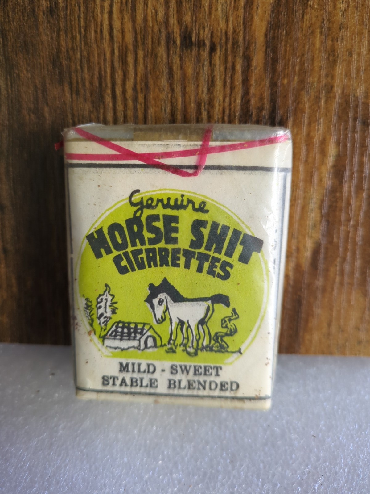 Vintage 1950s Genuine Horse Shit Cigarettes Novelty Prank Gift NOS