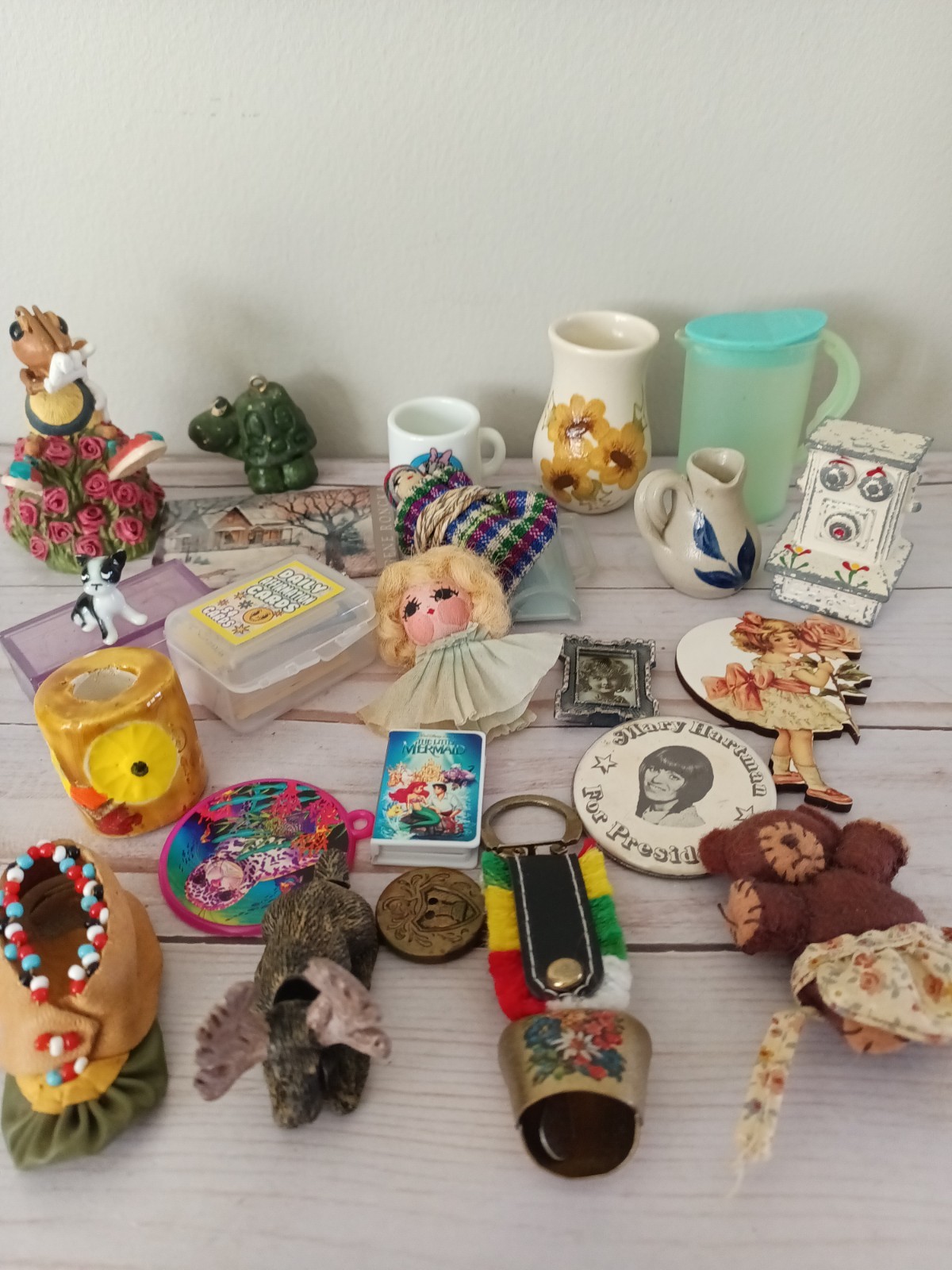 Miniature Trinket Items For Trinket Shelf  Lot Toys 25 Pieces Vintage Tiny