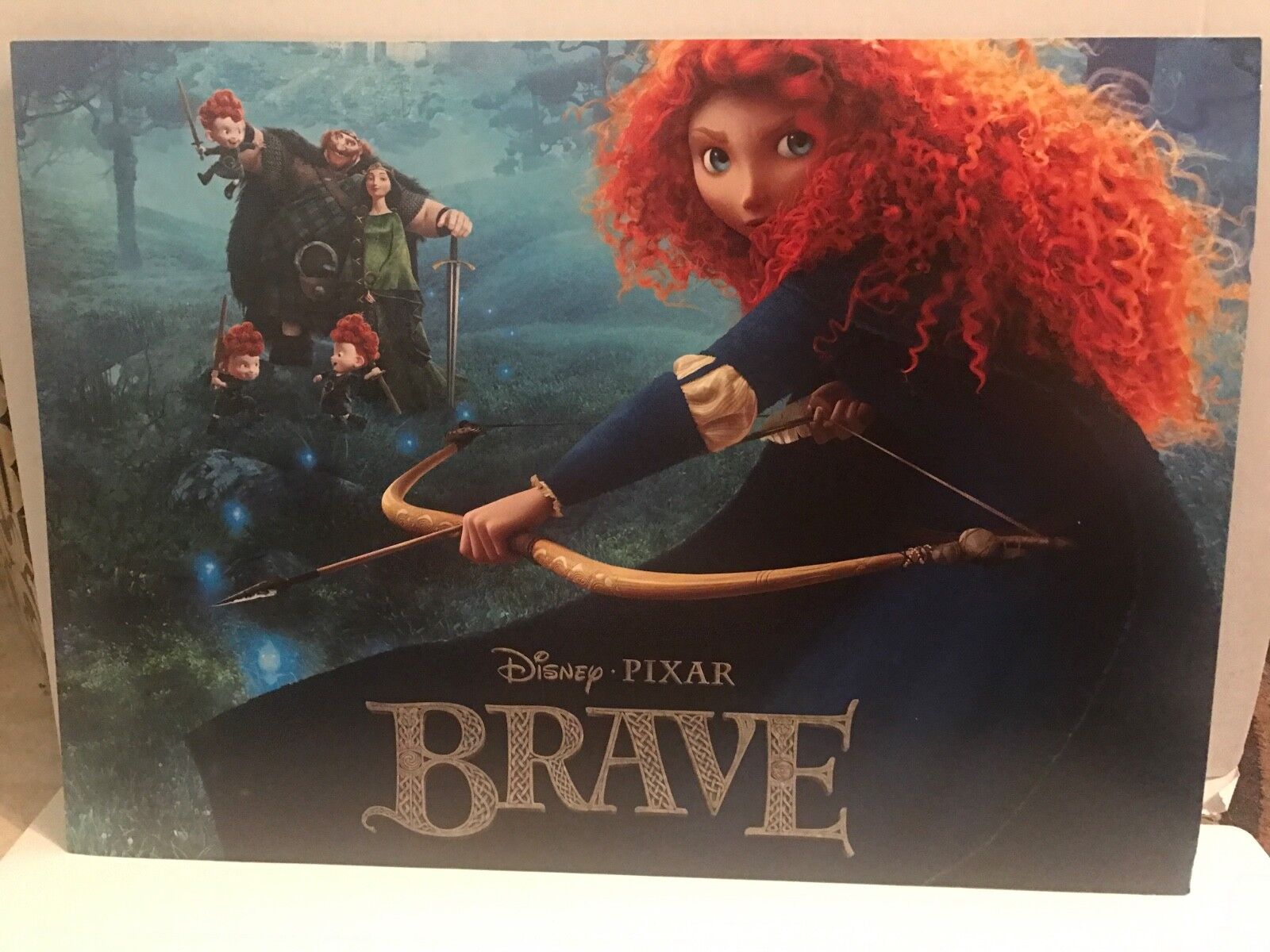 Brave Lithograph Set Art Merida Angus & Bears Disney Store Exclusive Gift NEW