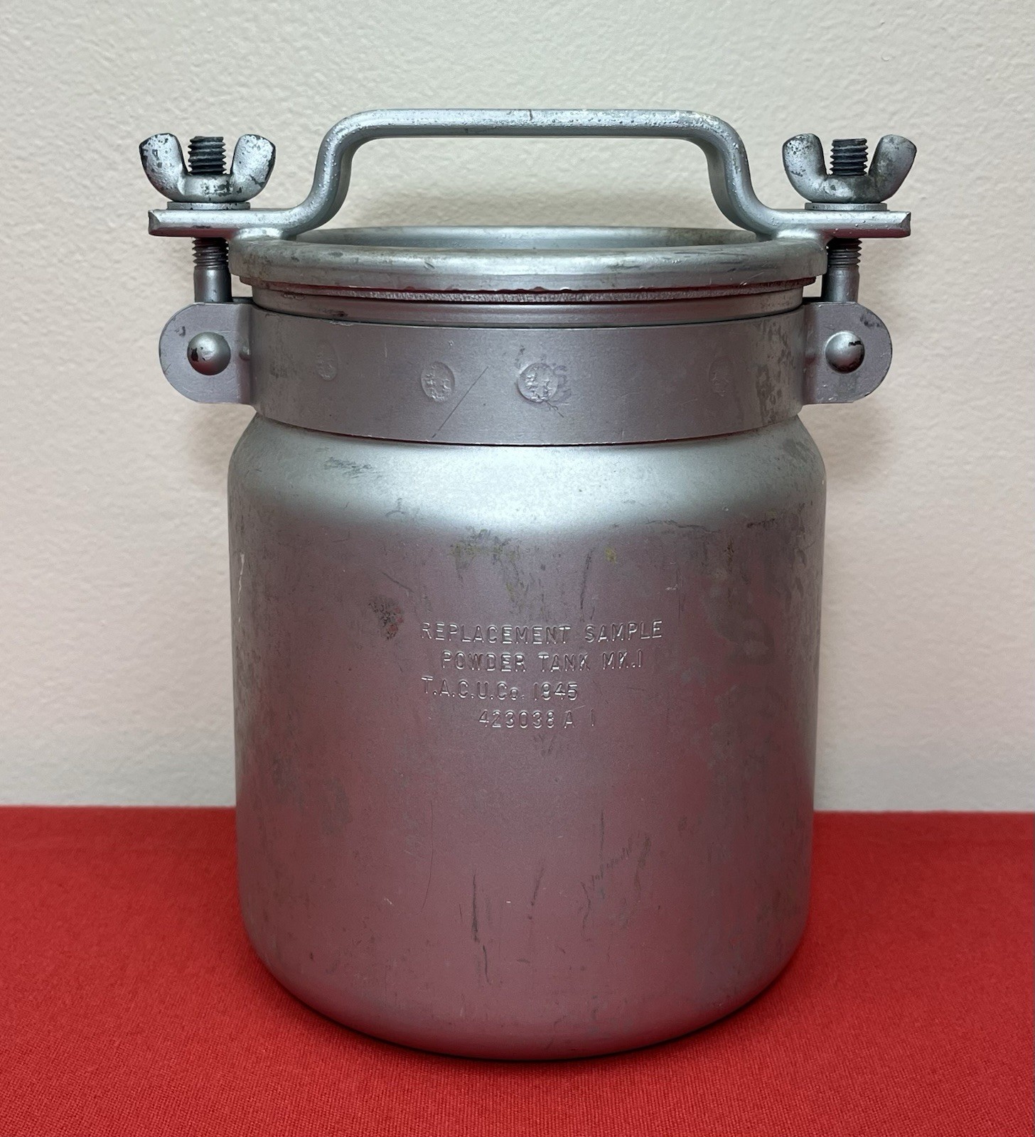 WW2 U.S. Navy MK.1 Replacement Sample Powder Tank 1945