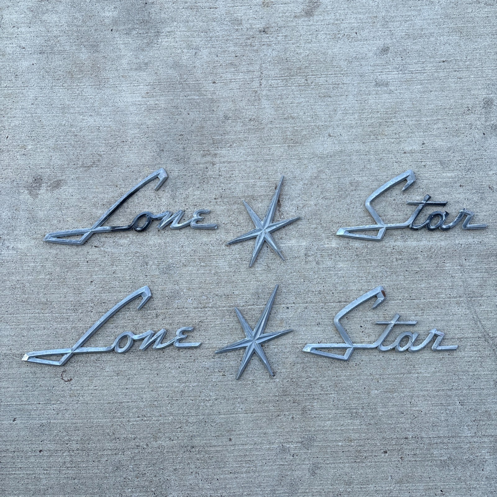 Lone Star Boat Emblems Decor Vintage 1960’s Set of 2