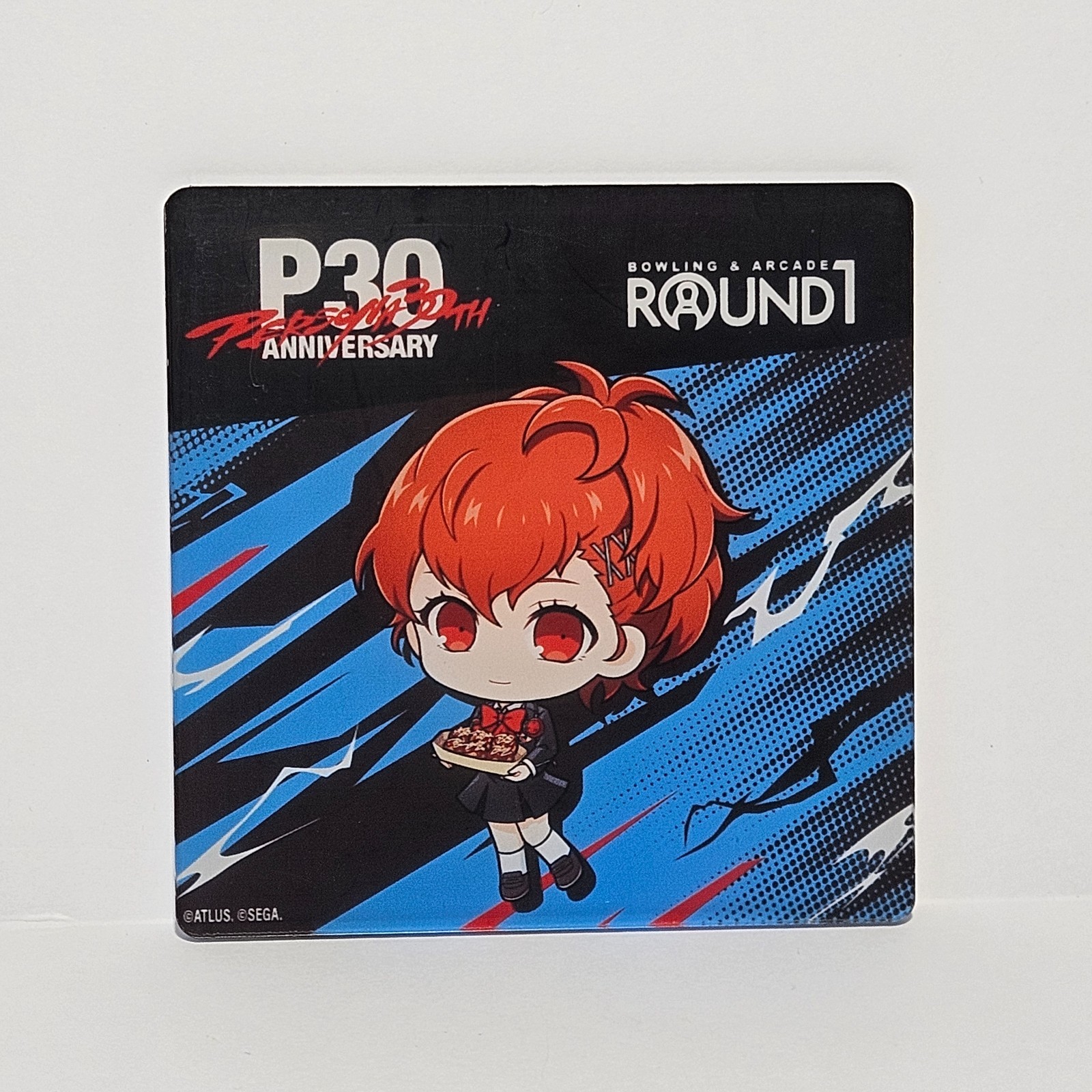 Persona 30th Anniversary X Round 1 Persona 3P Protagonist Acrylic Coaster