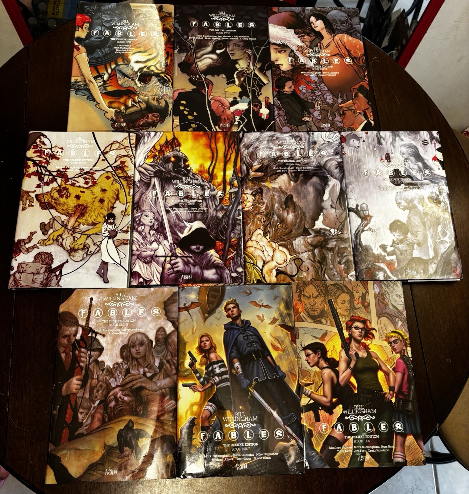 Fables Deluxe Edition Hardcover Books 1-10 Complete DC Vertigo Bill Willingham