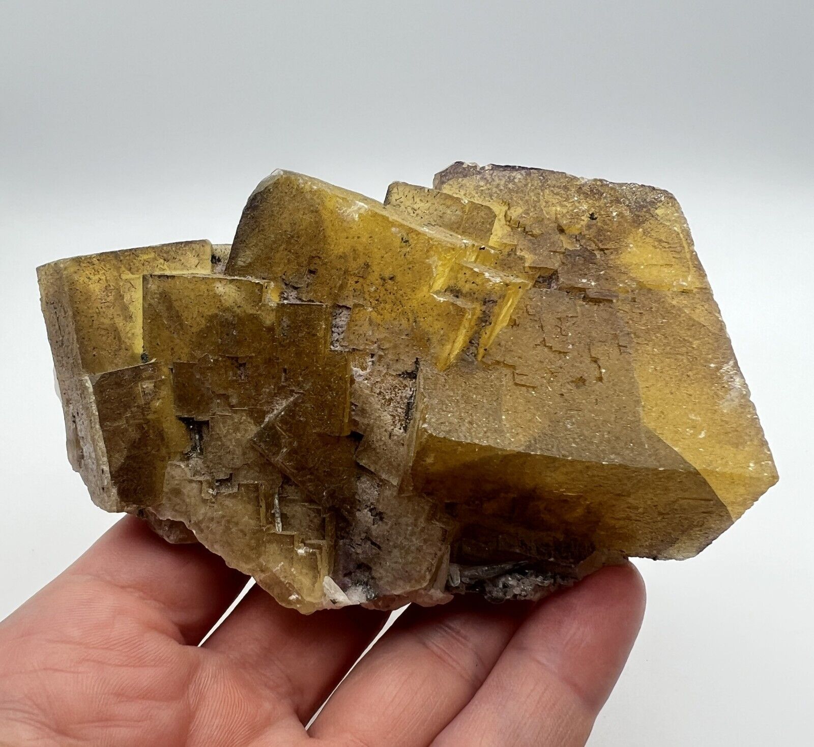 Golden Cave-In-Rock, Illinois Fluorite. Nice cabinet piece