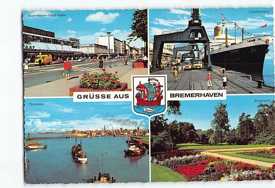 Postcard Grüsse aus Bremerhaven Germany