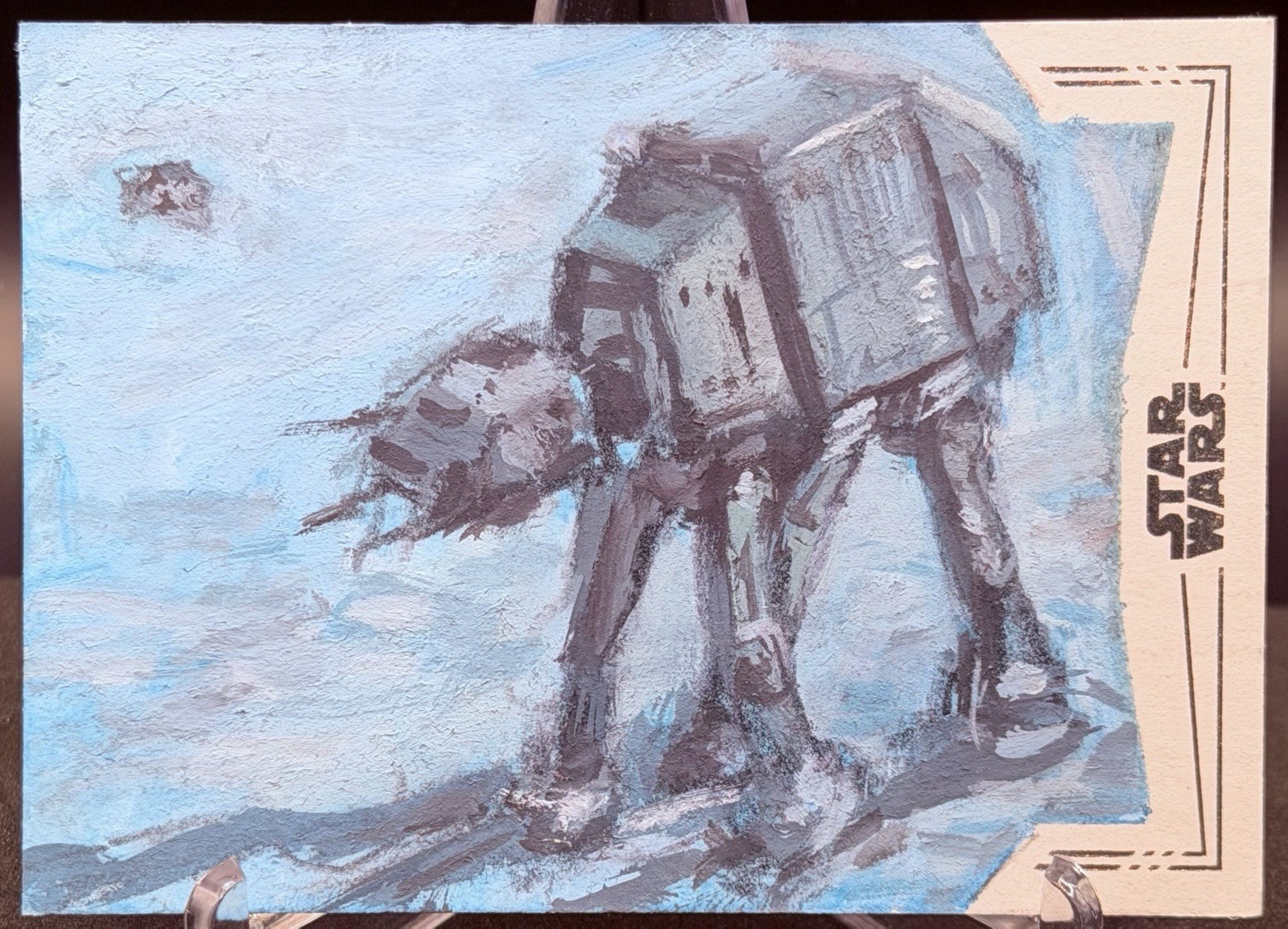 2026 Topps Star Wars Chrome AT-AT Walker 1/1 Sketch James Harris