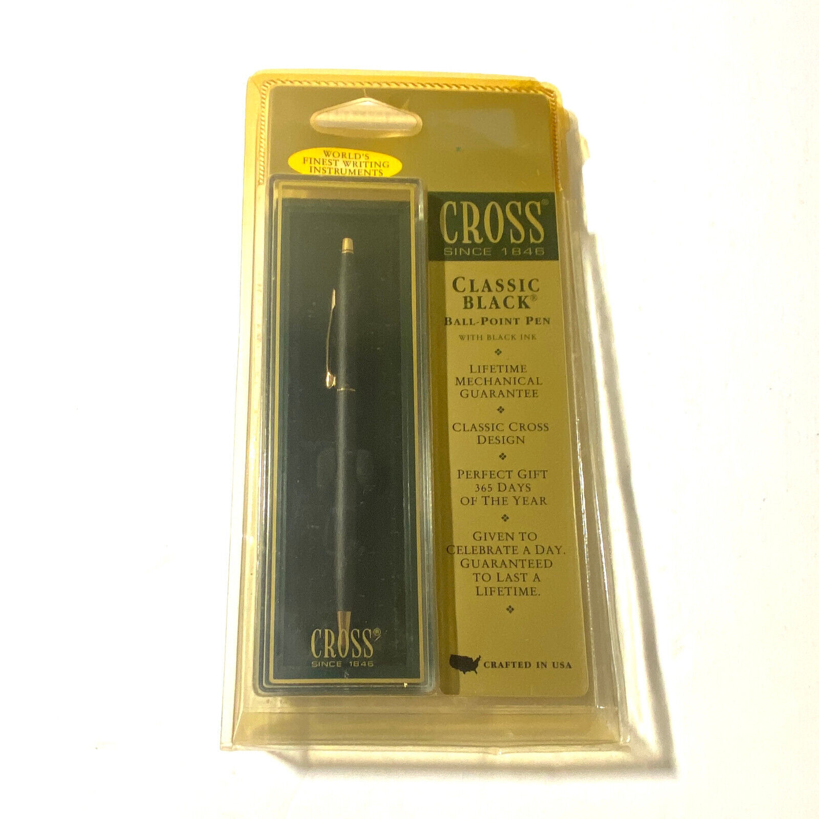 Vintage Cross Classic Black Pen New Unused 1994 Stock 2502CS