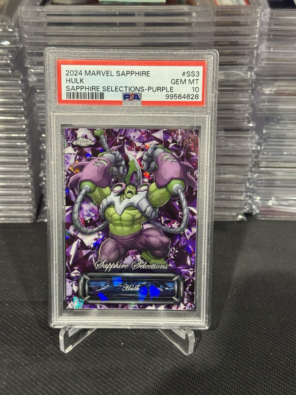 Hulk PSA 10 2024 Topps Chrome Marvel Sapphire Selections Purple /15 SS3