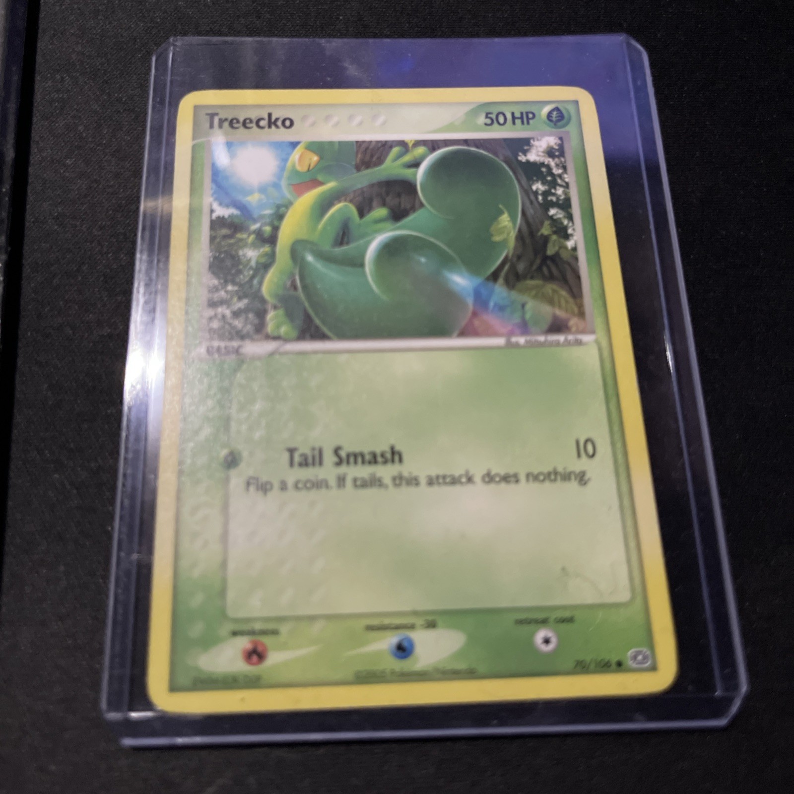 Treecko 70/106 EX Emerald Reverse Holo Stamped NM