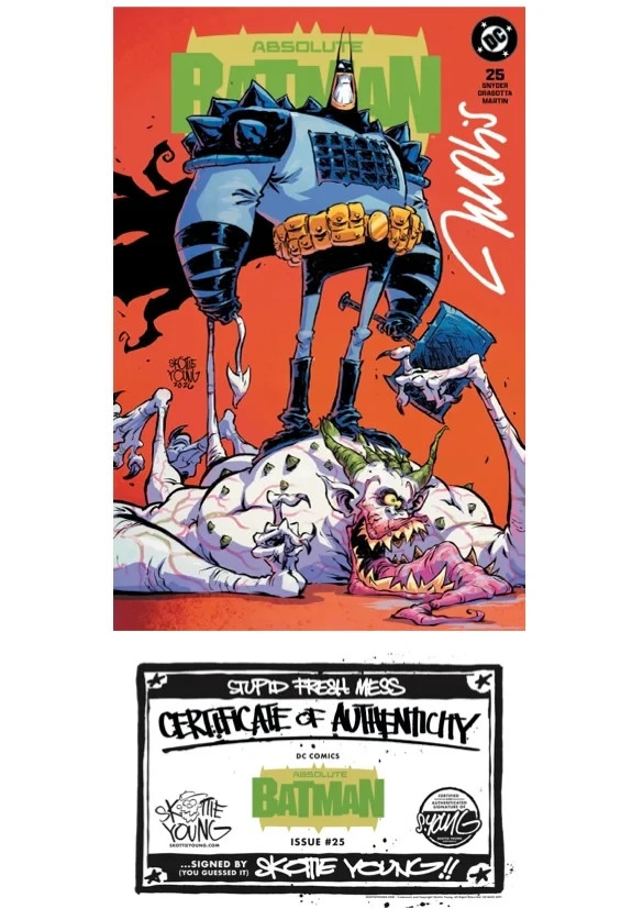 ABSOLUTE BATMAN #25 SKOTTIE YOUNG SIGNED TRADE W COA - PRE-ORDER 10/28
