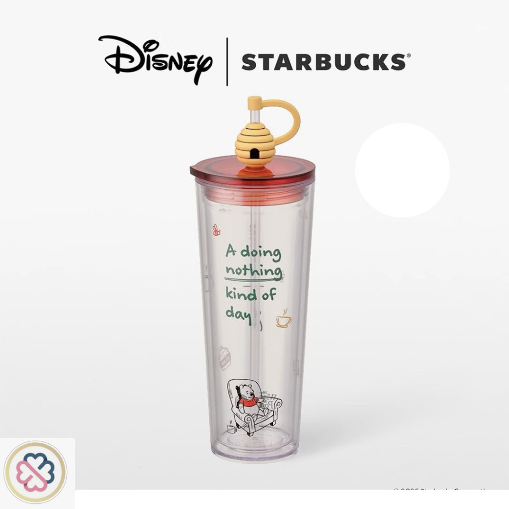 2026 Starbucks Winnie The Pooh Disney 24oz Cold Cup Christmas Gift