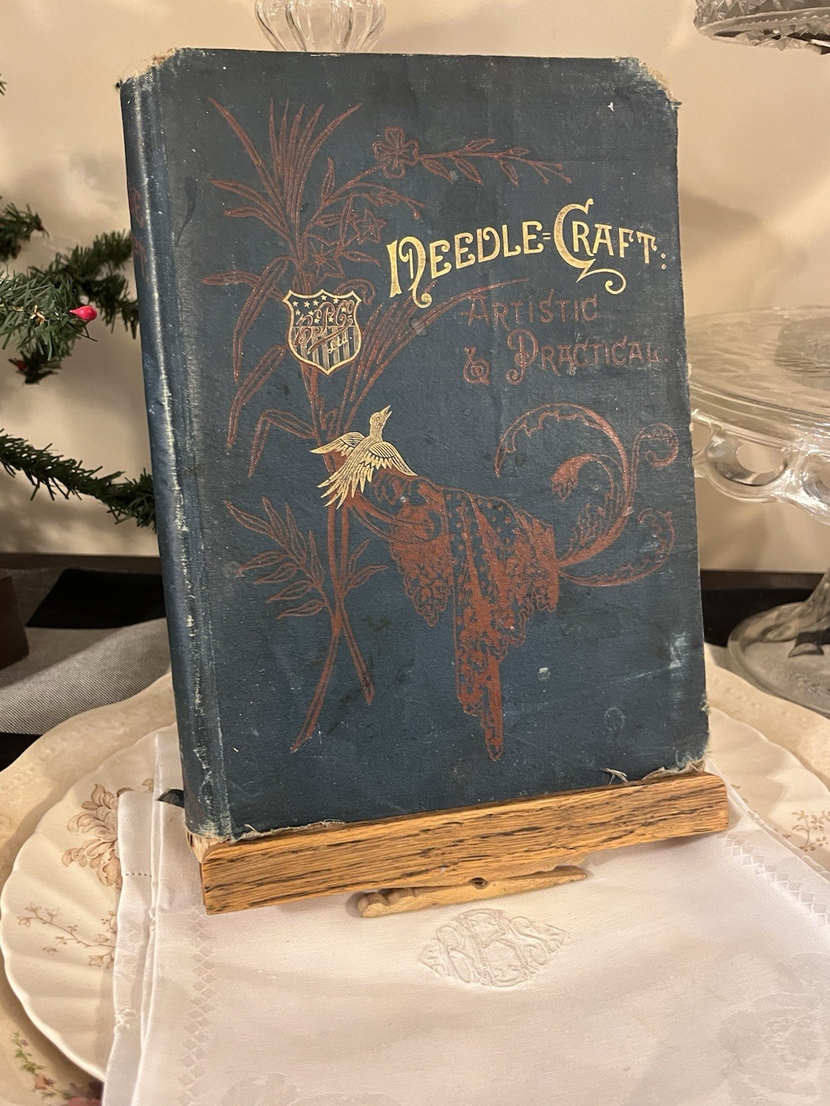2802🌟Antique 1889 Artistic & Practical NEEDLECRAFT Ill Needlework Book 320+pgs