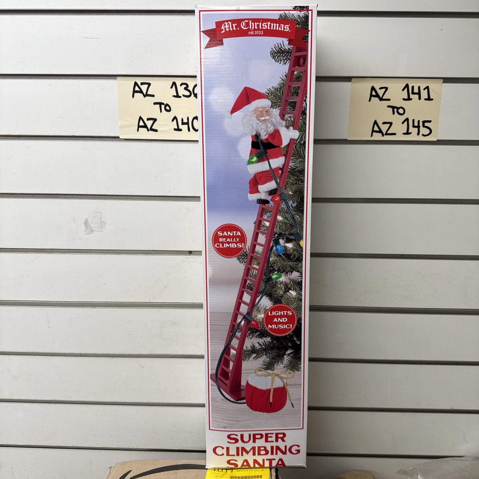 Animated Climbing Santa with LED Lights & Christmas Carols – 40